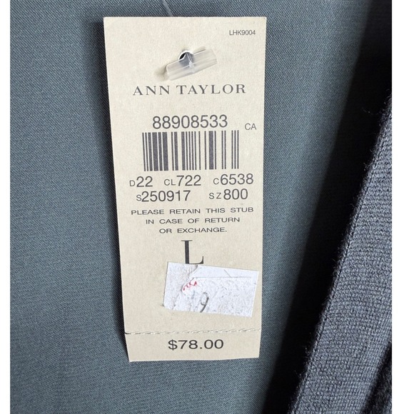 New Ann Taylor Cashmere Blend Open Cardigan size Large Gray - Picture 5 of 7